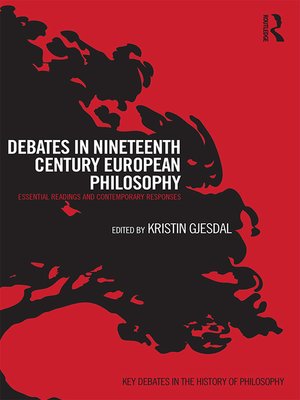 cover image of Debates in Nineteenth-Century European Philosophy